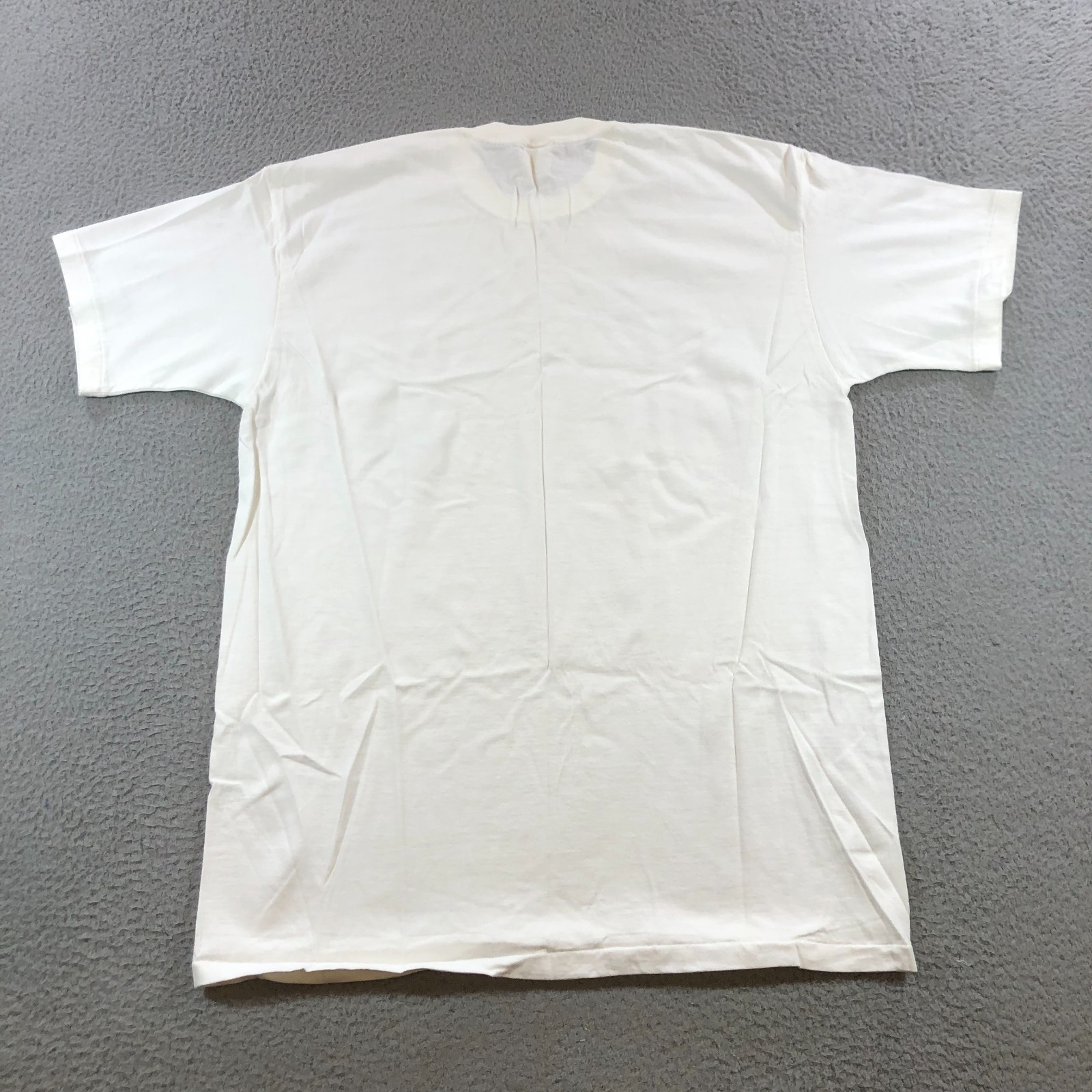 vtg stafford shirt mens XXL white blank tee single stitch