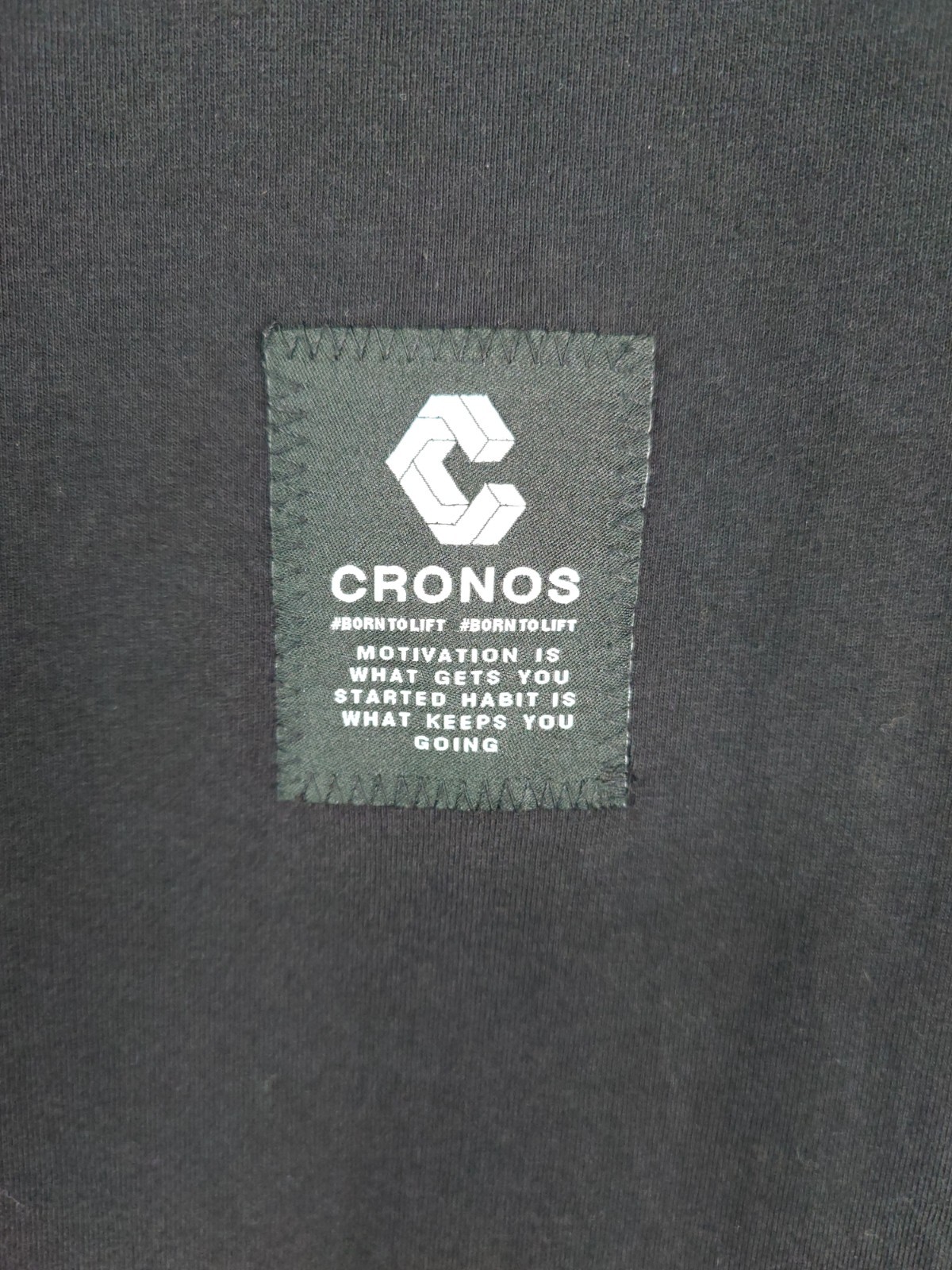 CRONOS CRNS Logo T-Shirt Mens M Black Gym Training Fitness Streetwear Japan