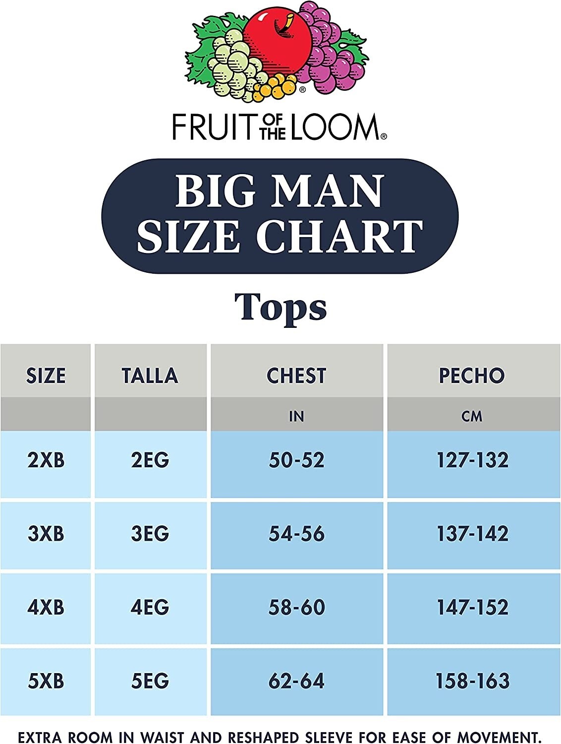 6 White Big Man 4XB 58-60 Inch A-Shirt Tanks Fruit Of The Loom 4EG 147-152 CM