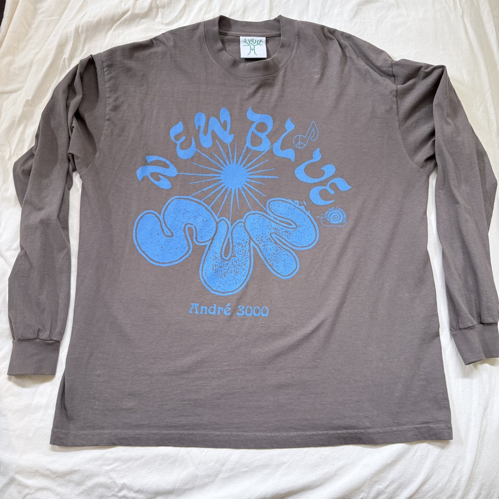 Online Ceramics Andre 3000 New Blue Sun Longsleeve Shirt Size XL Extra Large