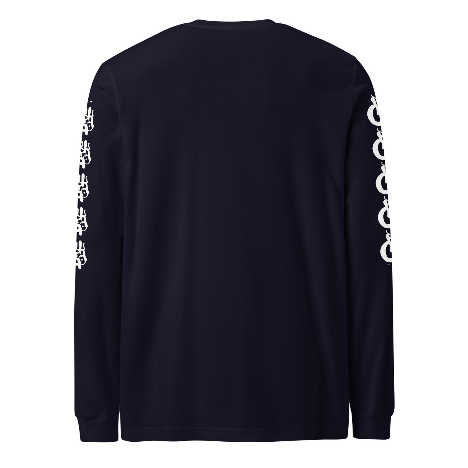 BlackCargo Unisex Long Sleeve Tee Sustainable Streetwear Navy XS S M L XL 2XL