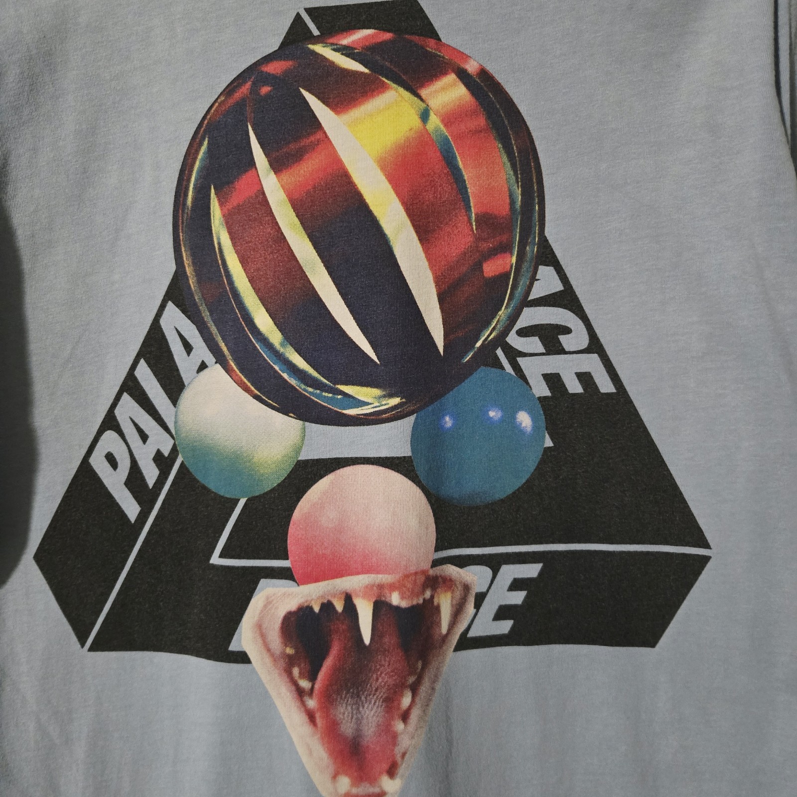 Palace “Sans Ferg” Long Sleeve Tee– Blue Size M
