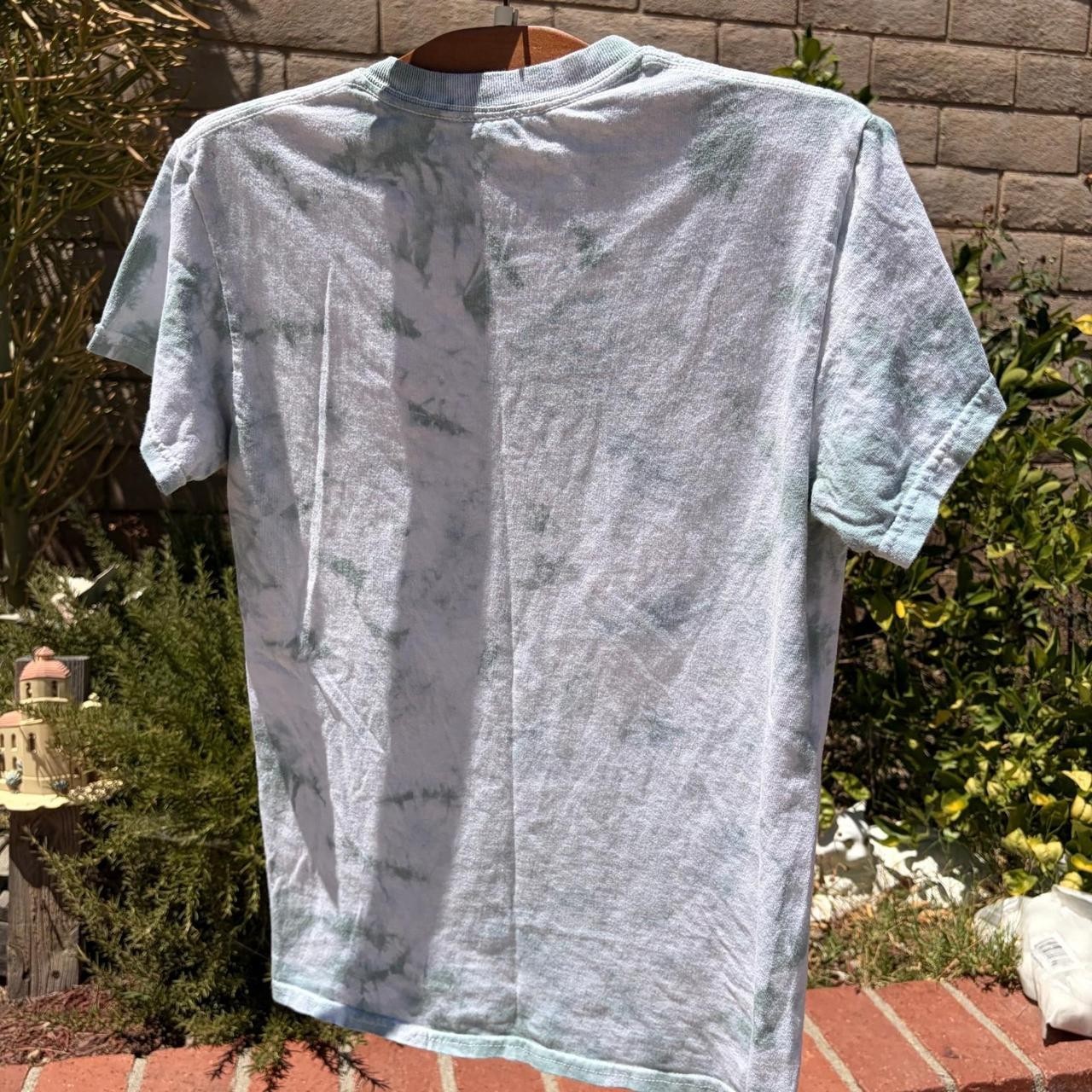 Mad Engine Goosebumps HorrorLand Graphic Tie-Dye Tee Mens S White Blue