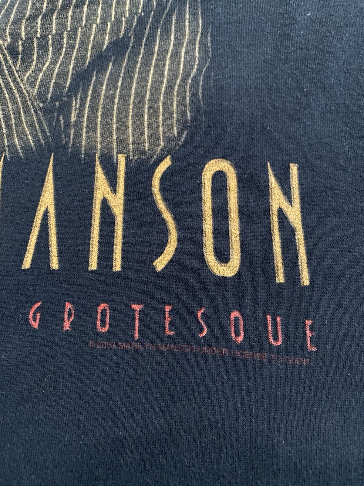 2003 Marilyn Manson Golden Age Of The Grotesque Tour Vintage T-Shirt | Size M