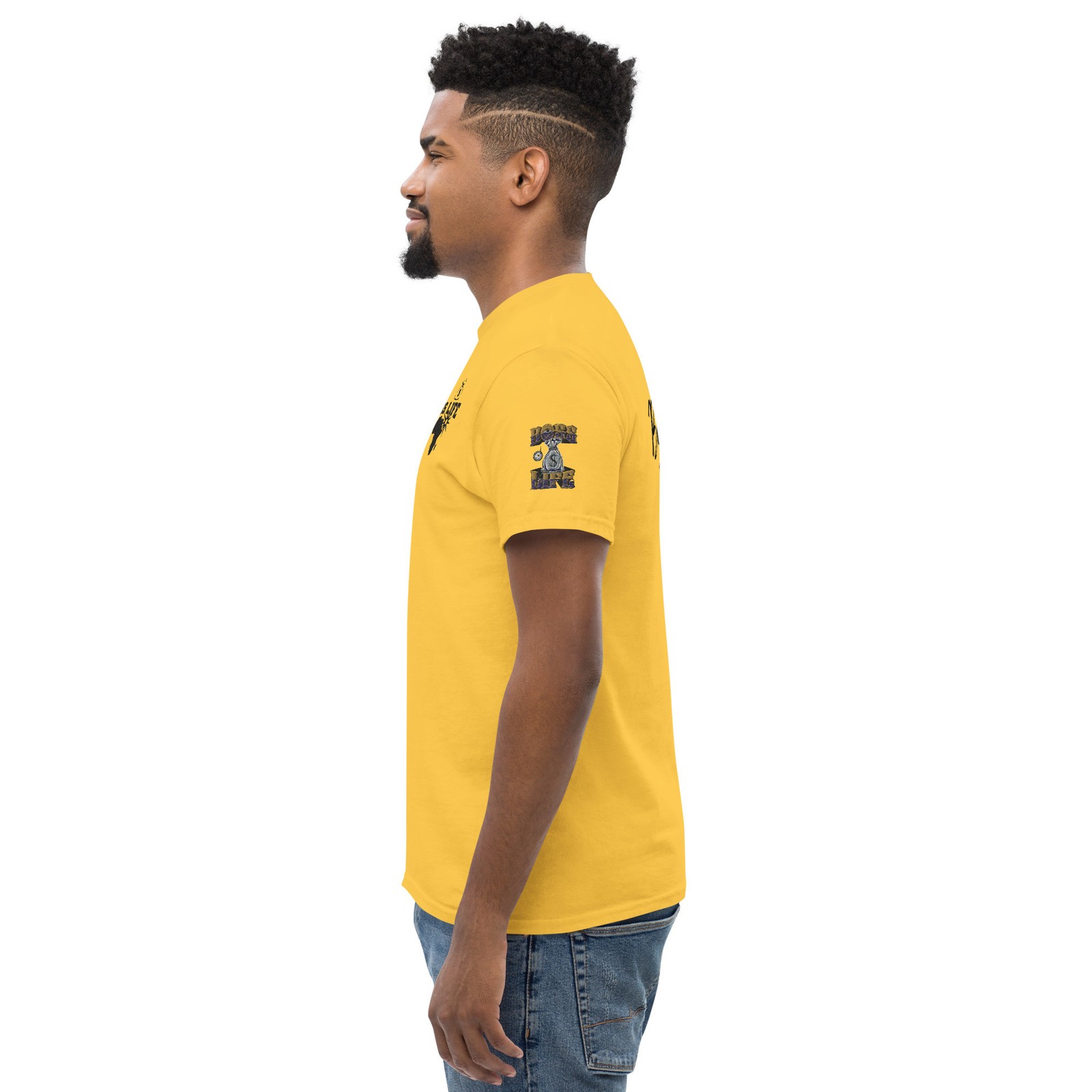 Boss Life african money back signature embroisery sleeve Unisex classic tee