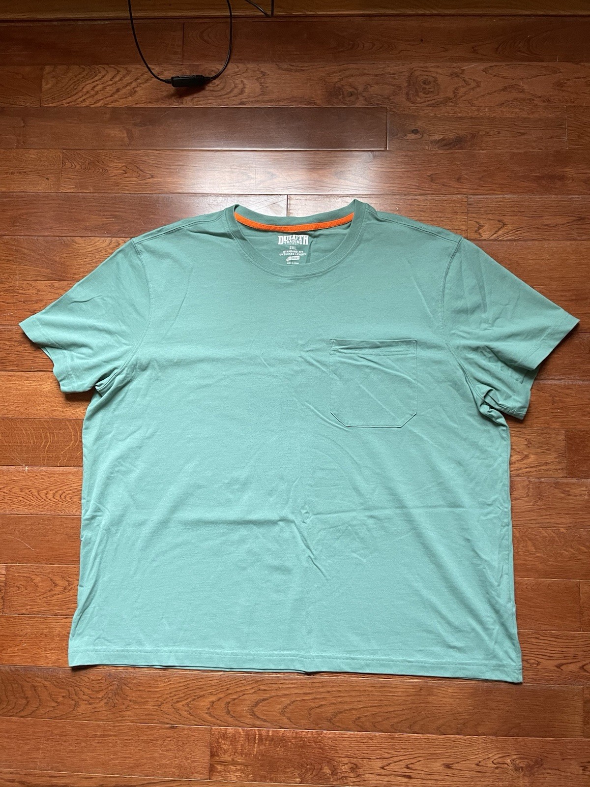 Duluth Trading 40Grit T Shirt Untucked Length Pocket Men’s XXL Standard Fit 2XL
