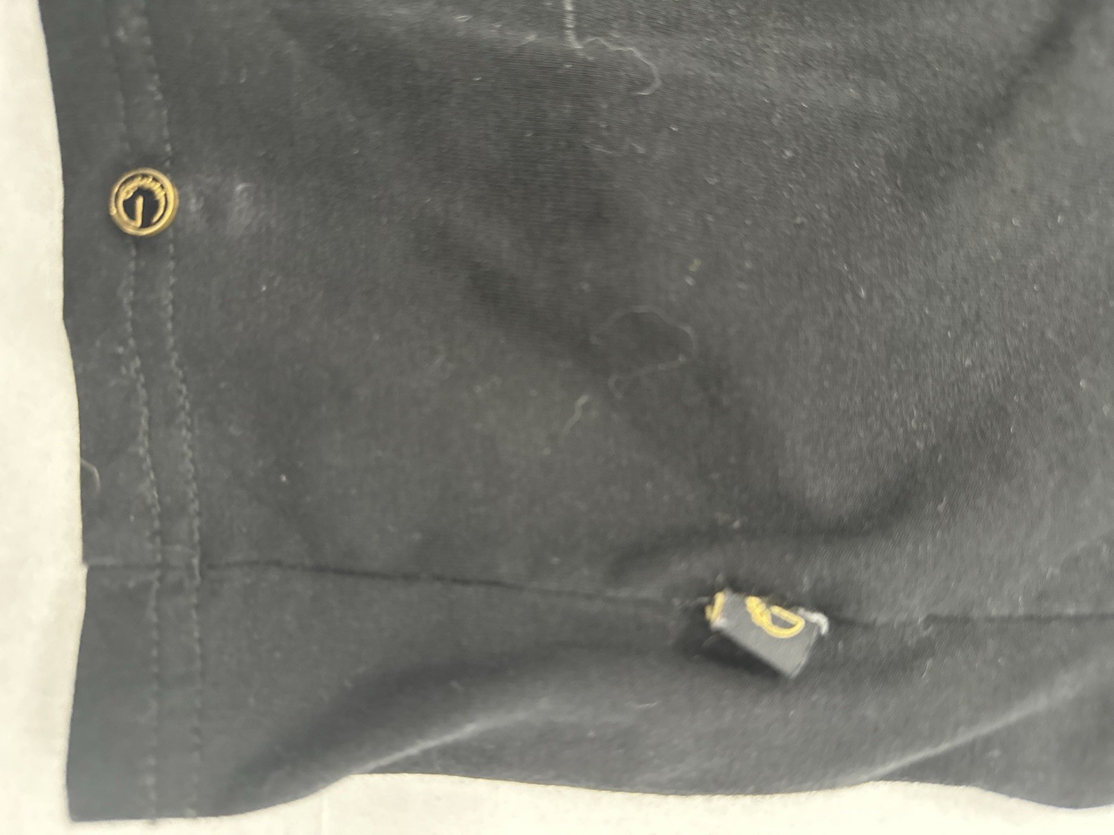 Men’s Gold Leaf Beaded Studded Skull Black T-Shirt Size Medium