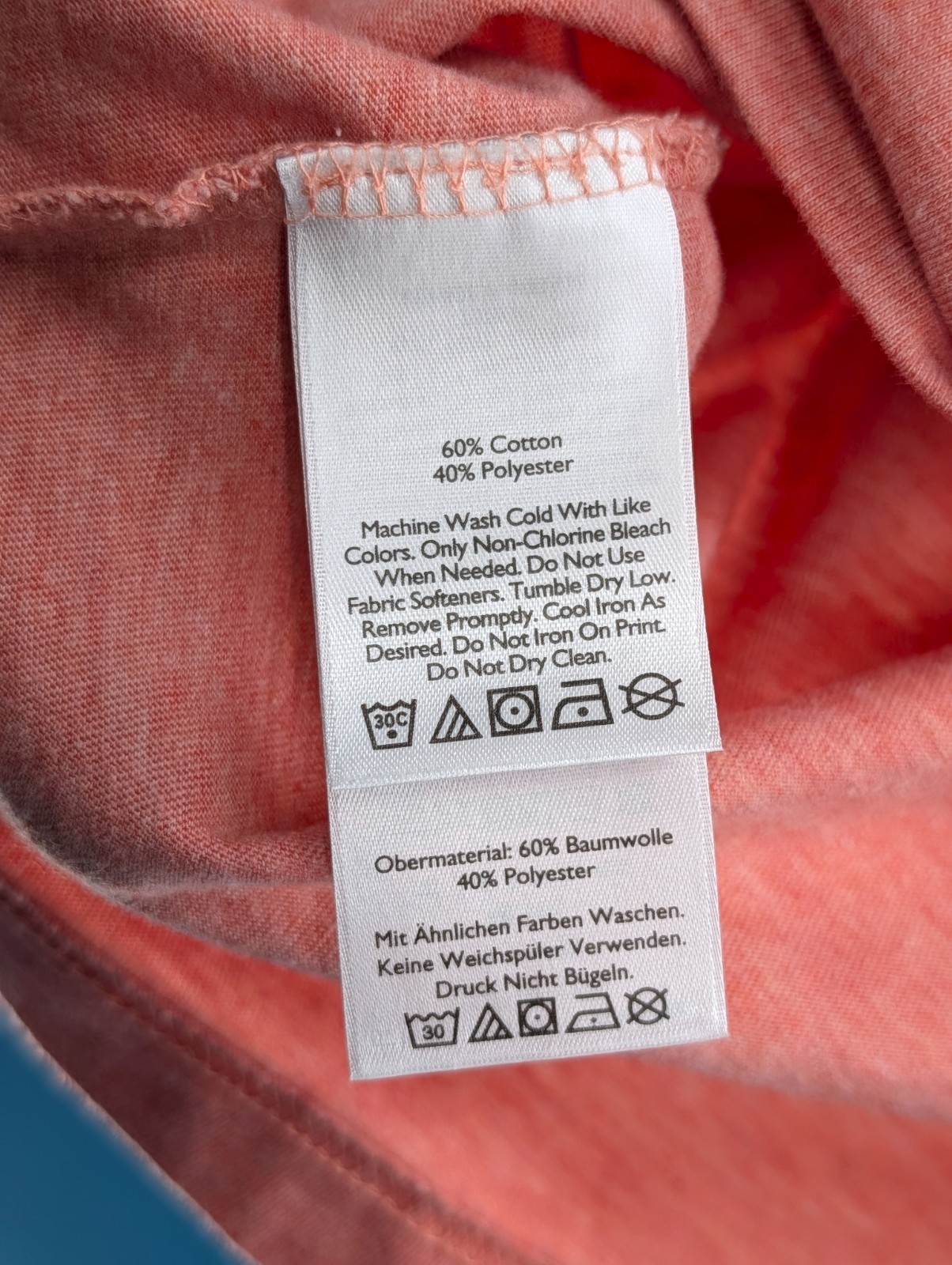 Eddie Bauer Men’s Short Slv. Legend Wash T-shirt Coral Heather Size Med. EUC