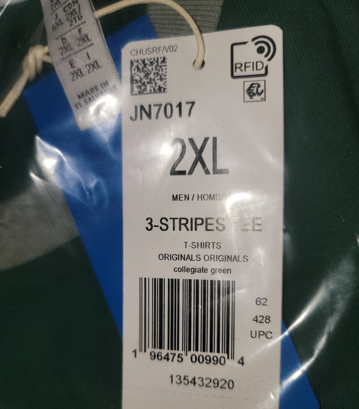 NEW MENS ADIDAS ORIGINALS CALIFORNIA TREFOIL TEE SHIRT~SIZE 2XL #JN7017
