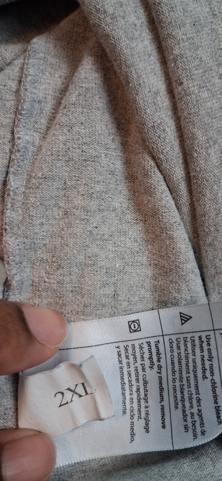 Carhartt Men’s Gray Long Sleeve Cotton Jersey Pocket T-Shirt 2XL Loose Fit