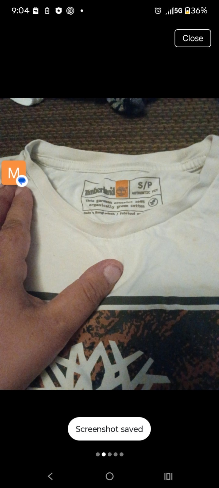 Adult Unisex Size Small Timberland Tshirt