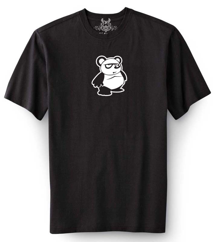 NW MEN’S PRINTED PANDA BEAR FUNNY HIPSTER GRAPHIC DESIGN COTTON T-SHIRT ALL SIZE