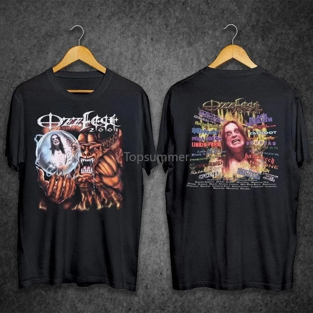 Ozzy Osbourne Ozzfest 2001 Concert T-Shirt Reprint Vintage BESTSELLER