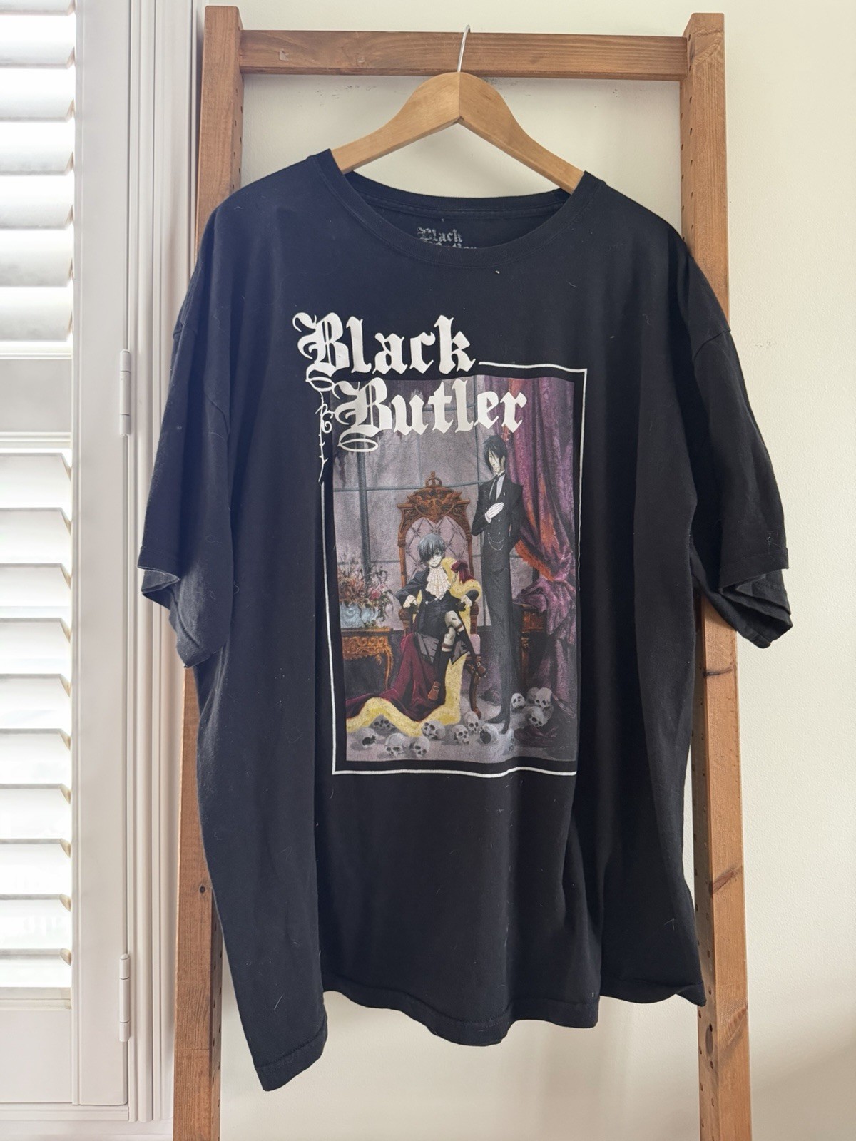 Black Butler Anime Aniplex 2XL Puff Print Graphic T-Shirt 2006
