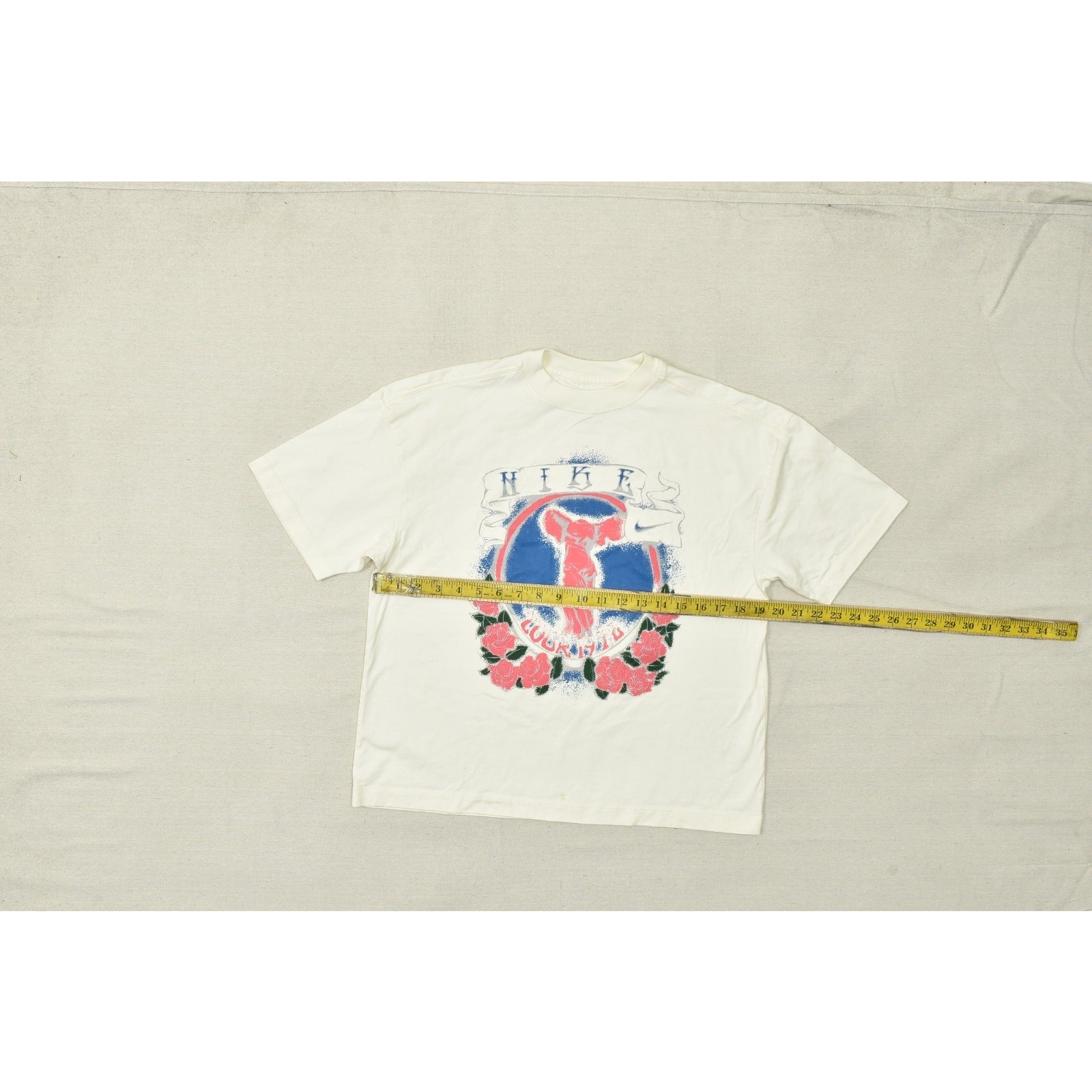 Nike The Nike Tee Men Large Cream Winged Victory Tour 1972 Oversized Fit T-Shirt