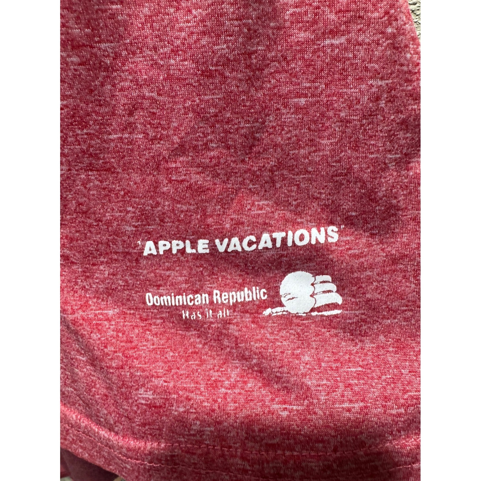 St Louis Cardinals MLB T-Shirt Mens Red Blue Side Panel Apple Vacations Promo L