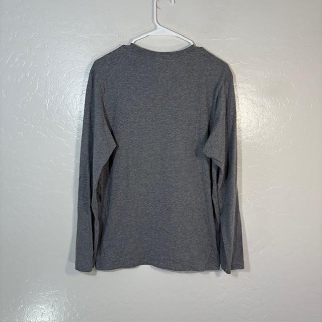 Mack Weldon Shirt Mens Medium Gray Pima Cotton Long Sleeve Crewneck Tagless Tee