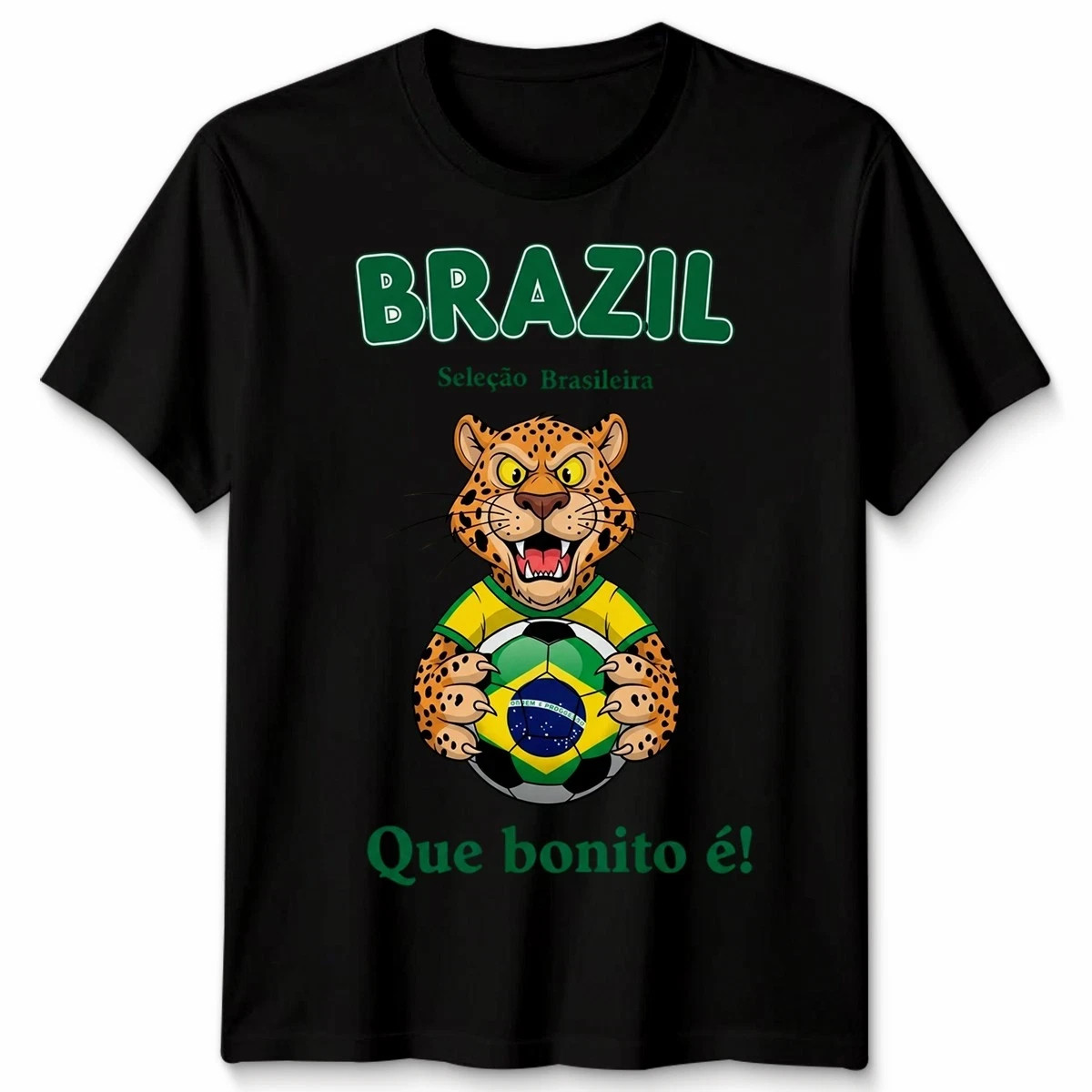 Brasil National Soccer Team Yellow Green Football Fan Unisex T Shirt