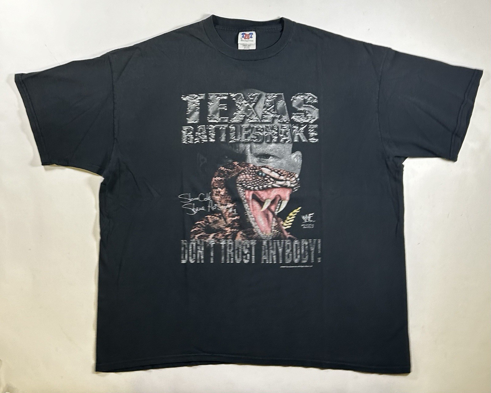 Vintage WWF Stone Cold Steve Austin The Texas Rattlesnake 1999 T-Shirt Size 3XL