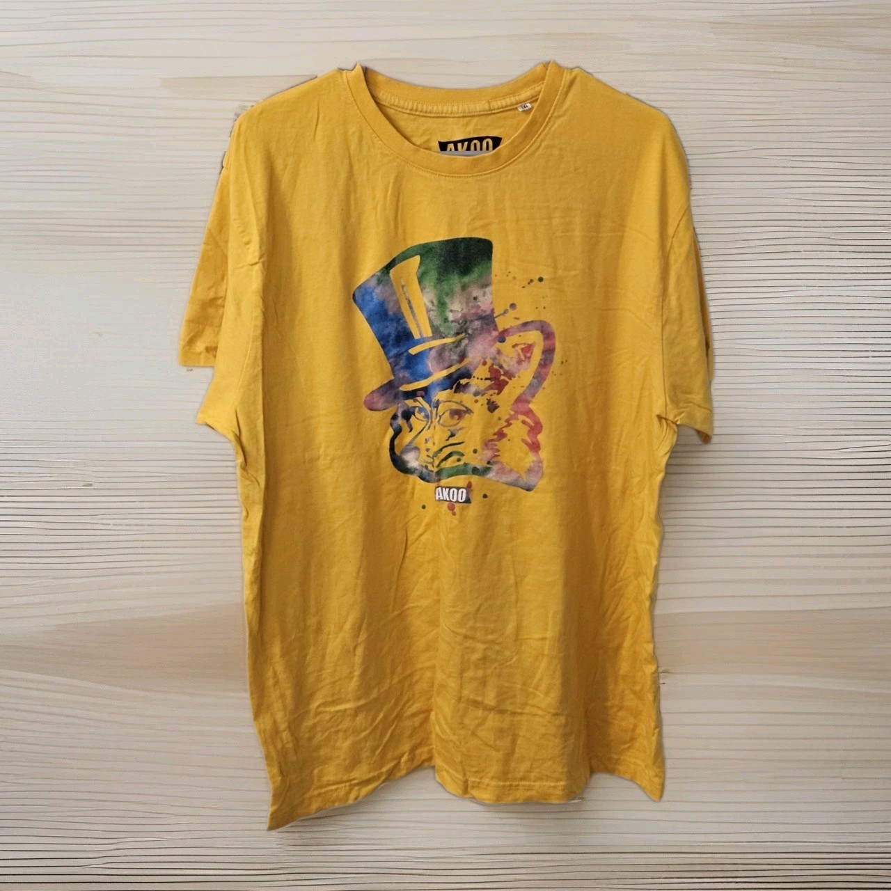 Vintage Men’s 100% Authentic Akoo T-shirt 100% Cotton Made in India Size 2XL 90s