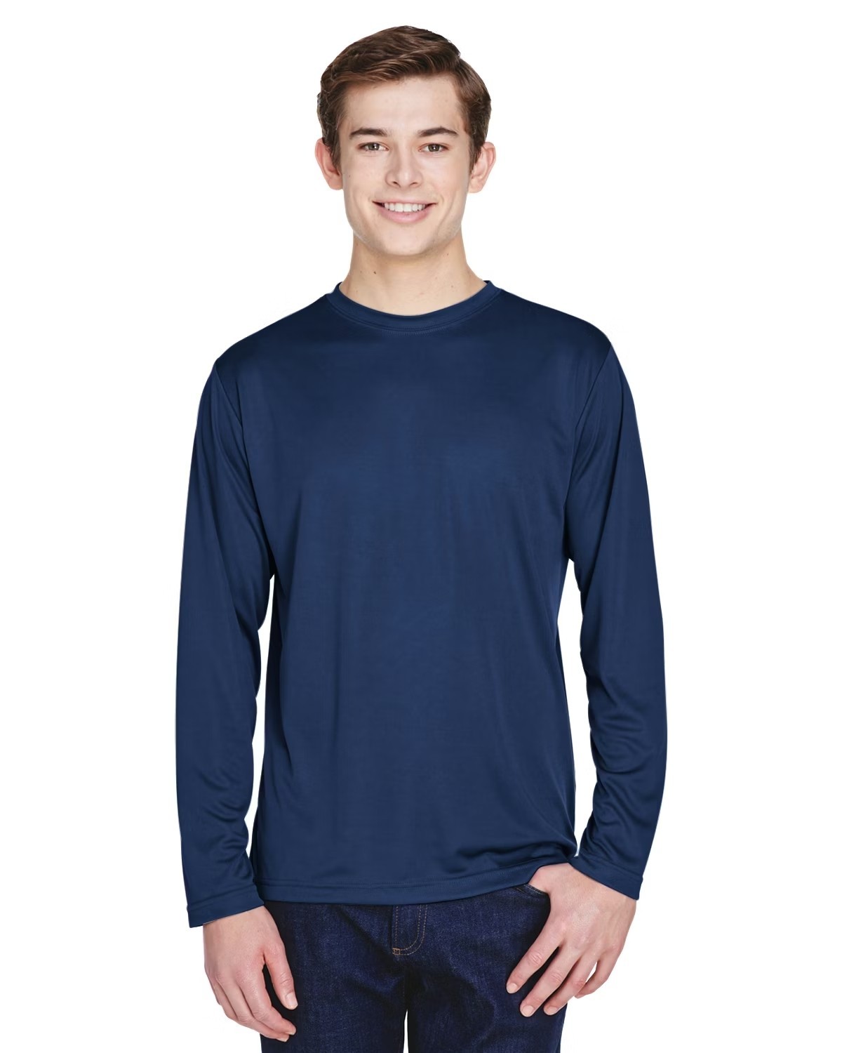 GAF Roofing 100% Polyester 3XL Tee by Team 365 T-Shirt (Back-Logo, Front-Plain)