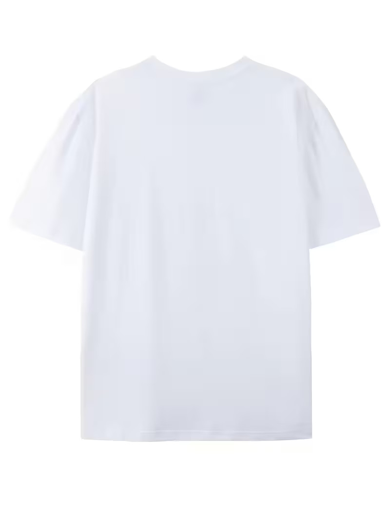 Men’s XL Casual White, Crew Neck, Regular Fit, Slight Stretch Fabric, t shirt