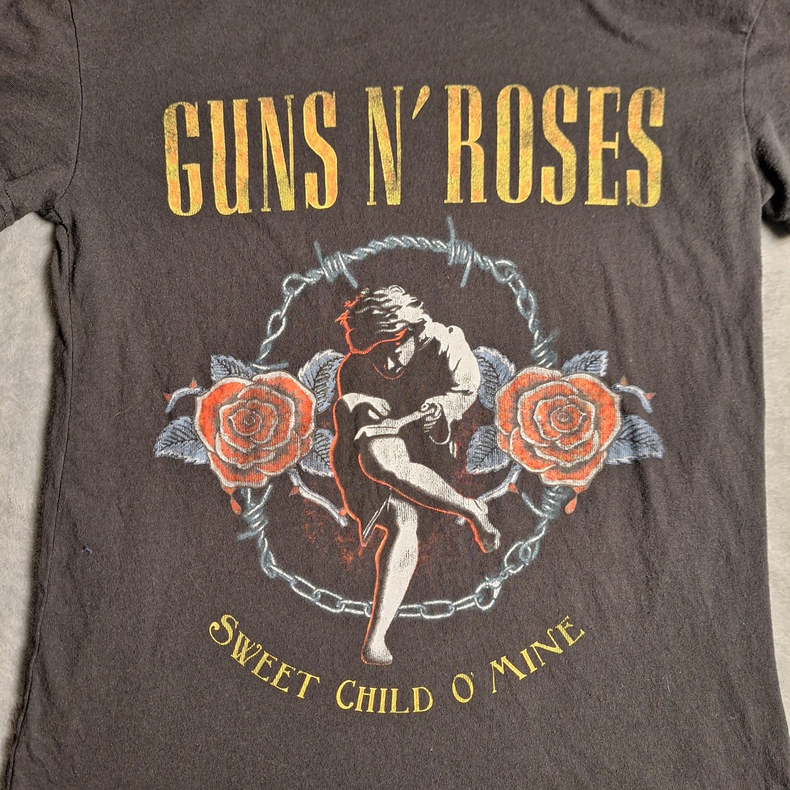 Guns N’ Roses Seeet Child O’ Mine Black T-Shirt Size Small Rock Goth Grunge