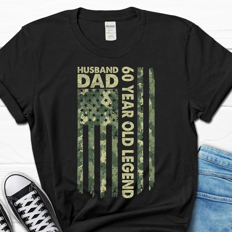 2025/60th Birthday Shirt for Men, Husband Dad 60 Year Old Legend T-shirt, 60th B