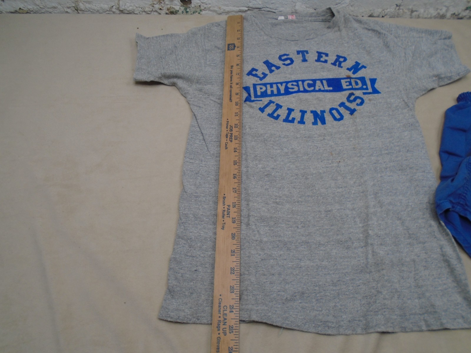 Vintage 50s Eastern Illinois University Physical Ed.T Shirt & Shorts Gym M