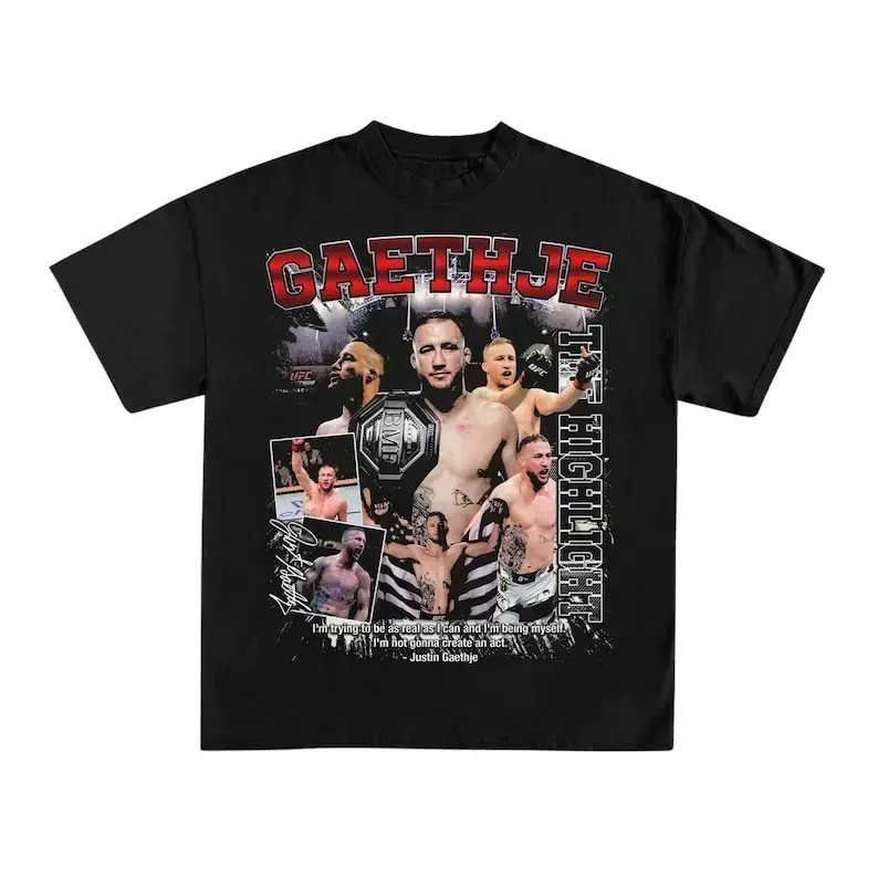 Justin Gaethje Freedom 250 Graphic T Shirt, Champion Sports Streetwear