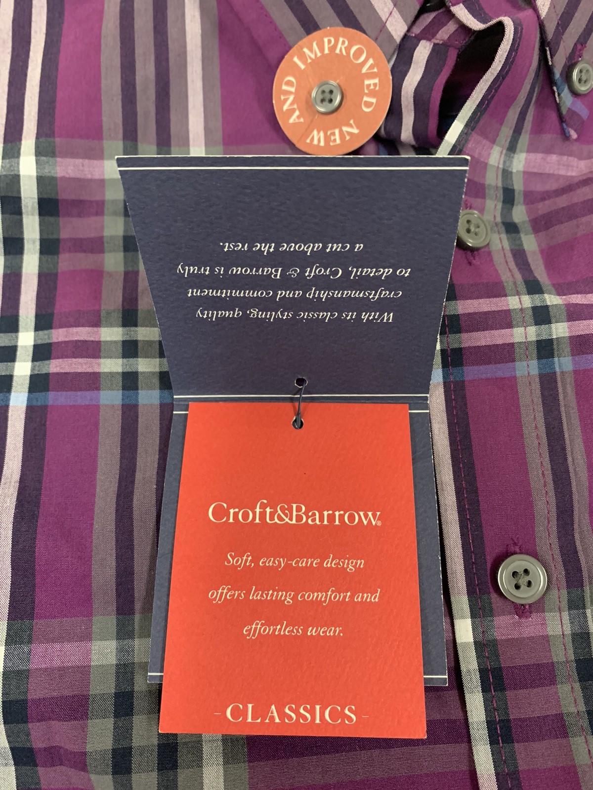 Croft & Barrow Easy Care Woven Shirt