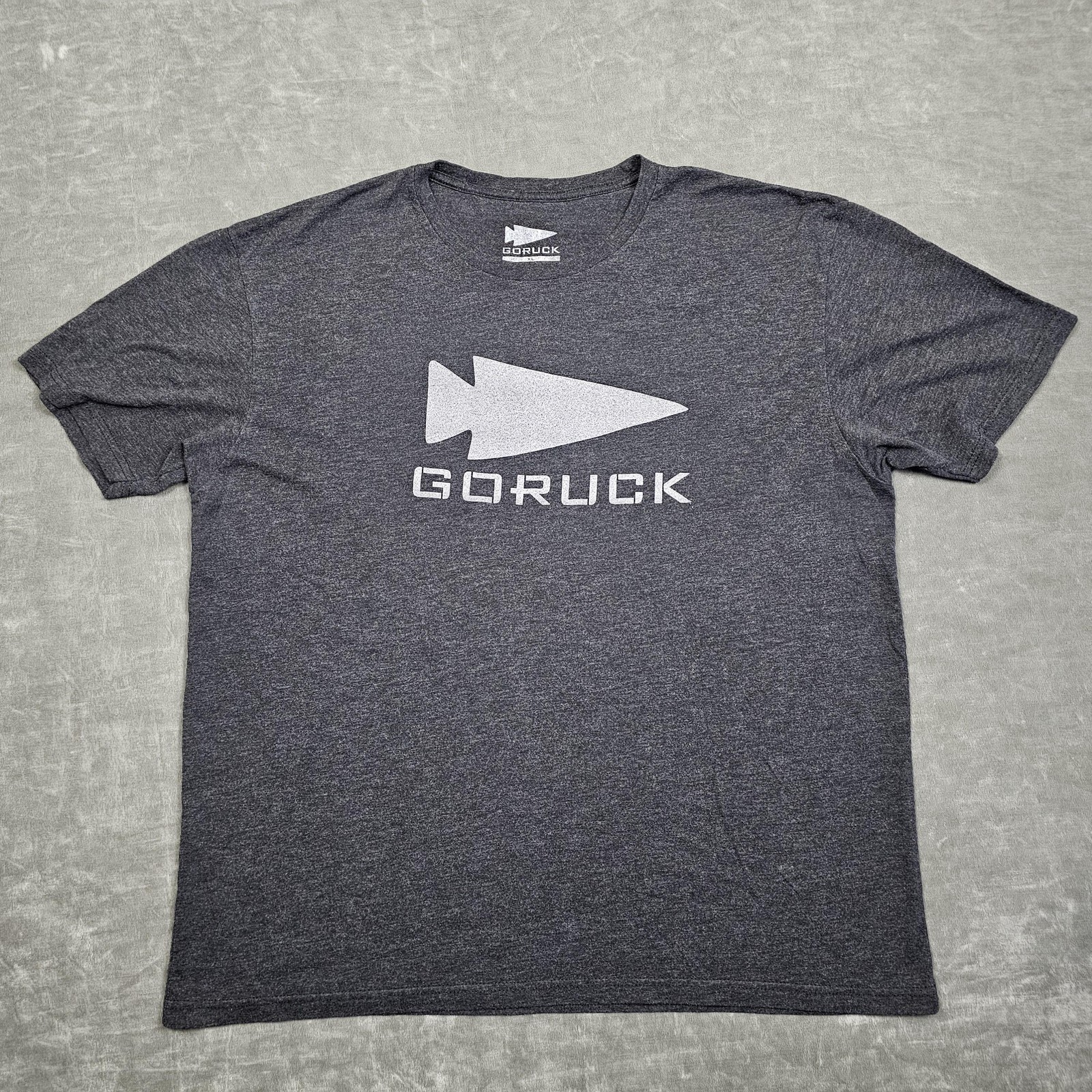 GORUCK Shirt Mens XL Gray Tri-Blend Arrowhead Logo Graphic Soft Casual Tee Top