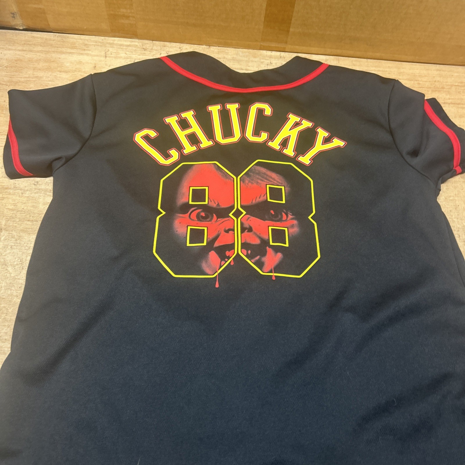 Chucky / Child’s Play Baseball Jersey Size Large Good Guys