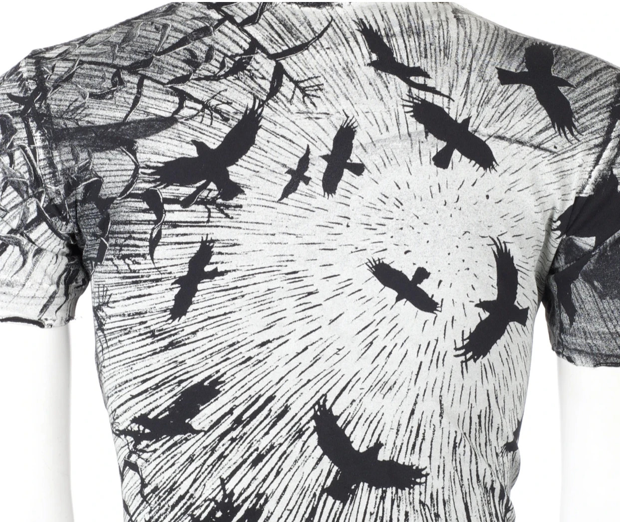 AFFLICTION Men’s Short Sleeve T-Shirt CORN REAPER White tattoo Biker S-4XL