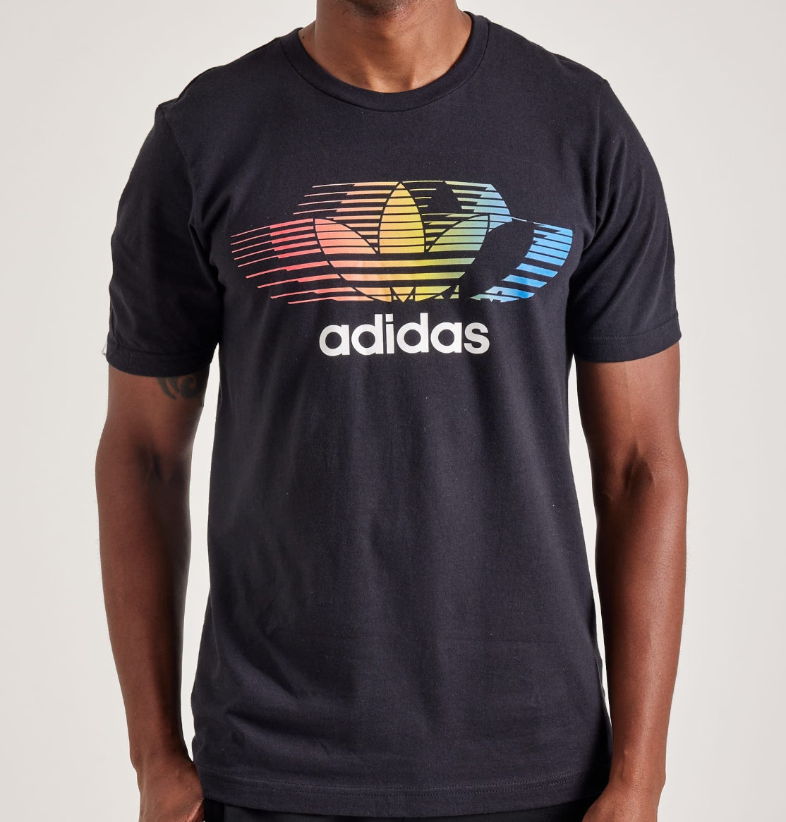 NEW MENS ADIDAS ORIGINALS RETRO GRADIENT TREFOIL SHIRT ~SIZE LARGE #JM5176