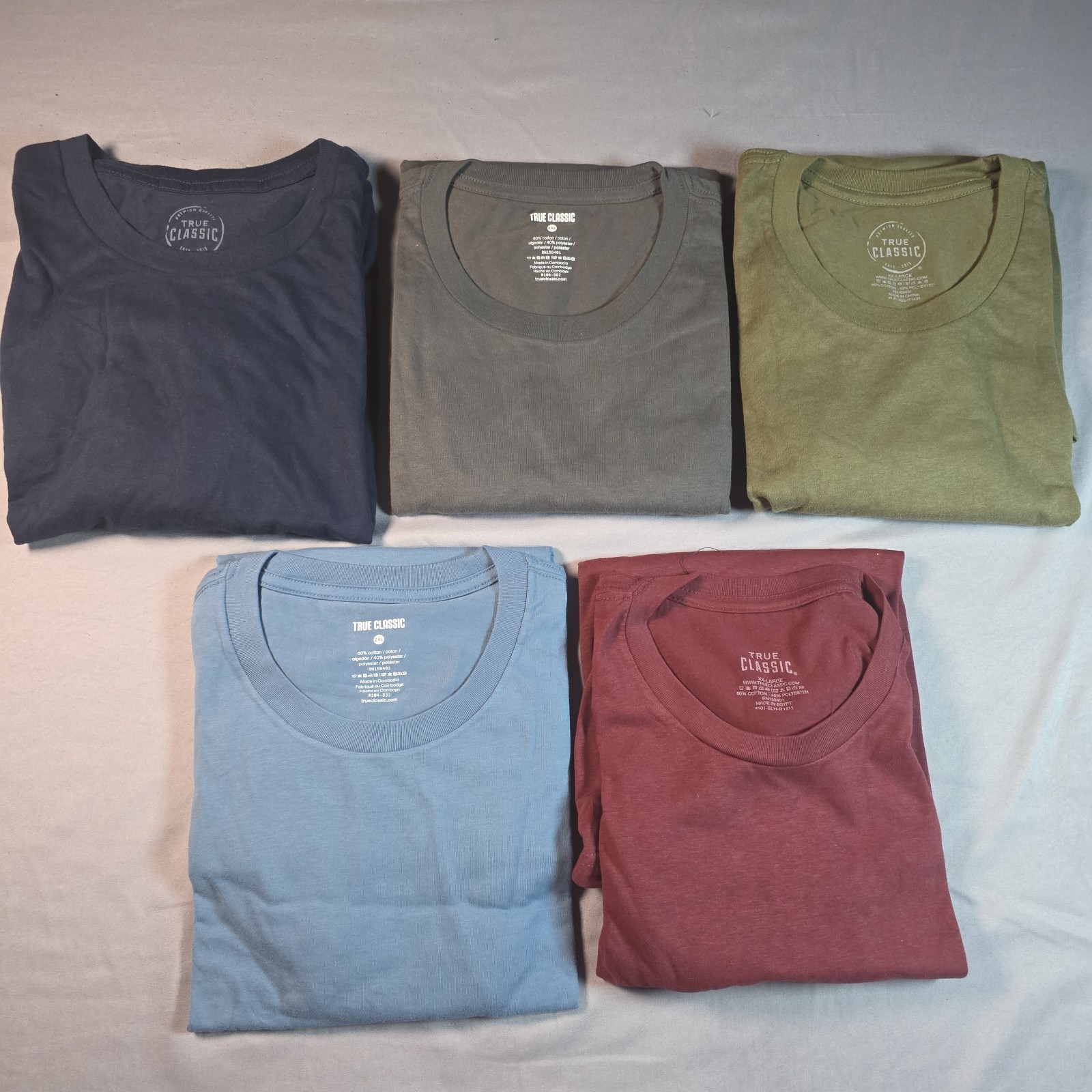 True Classic Crew Neck (5 pack) XXL 2X