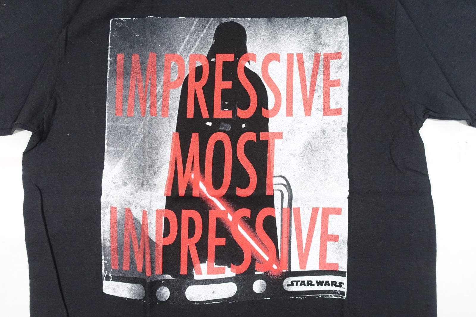 STAR WARS FIFTH SUN BLACK MEDIUM MOST IMPRESSIVE DARTH VADER MOVIE TSHIRT MENS