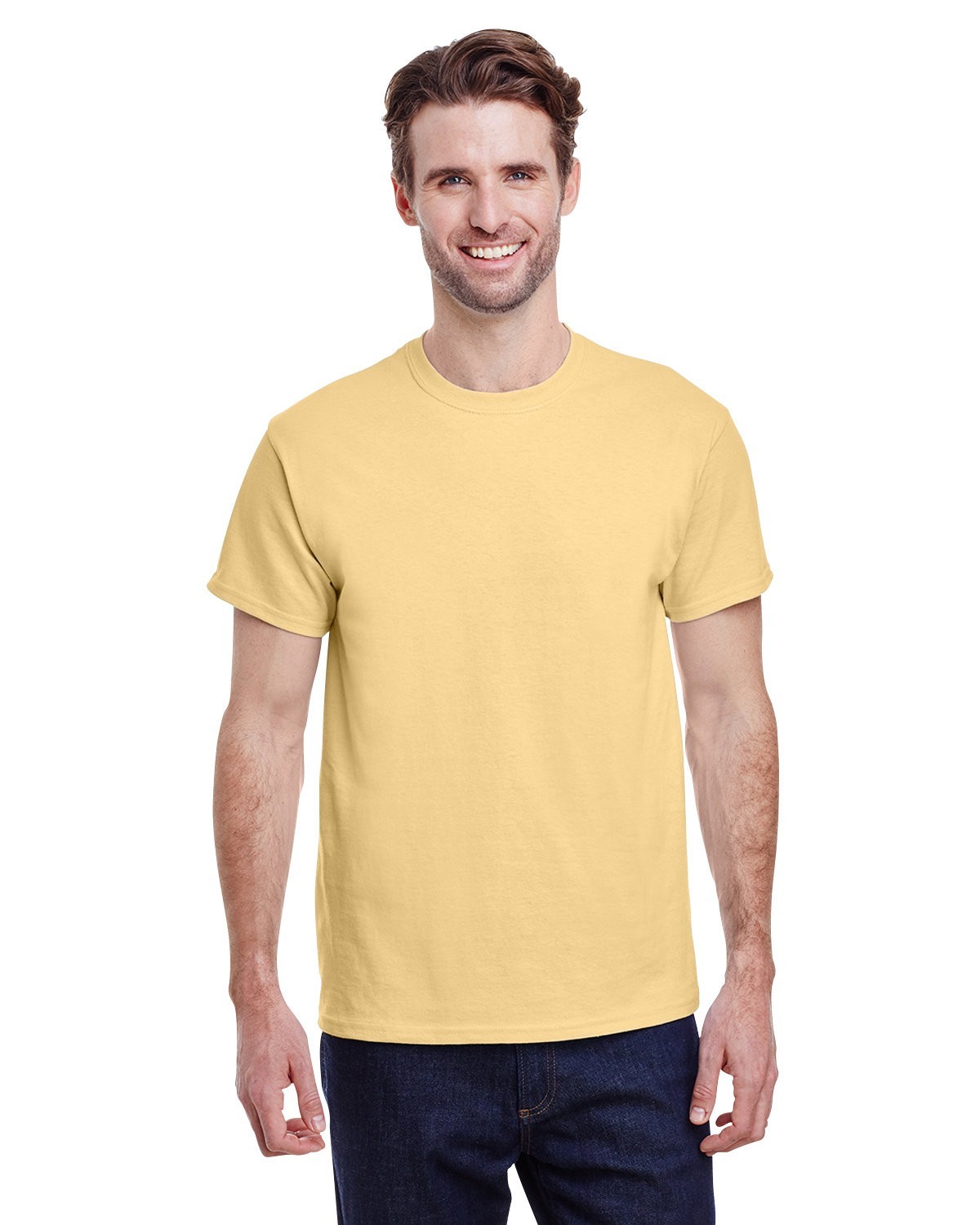 Gildan G500 Adult Solid Heavy Cotton Tee Plain Blank Casual T-Shirt