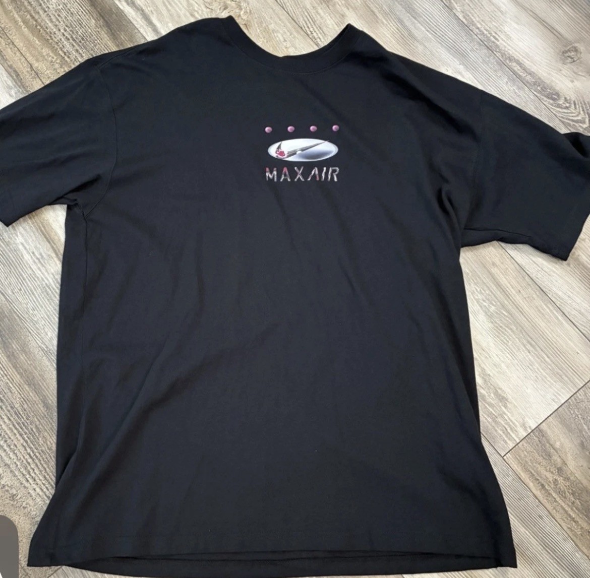 NWT Nike Sportswear Max90 T-Shirt ~ Black ‘MAX AIR’ FZ7981-010 Men’s Large