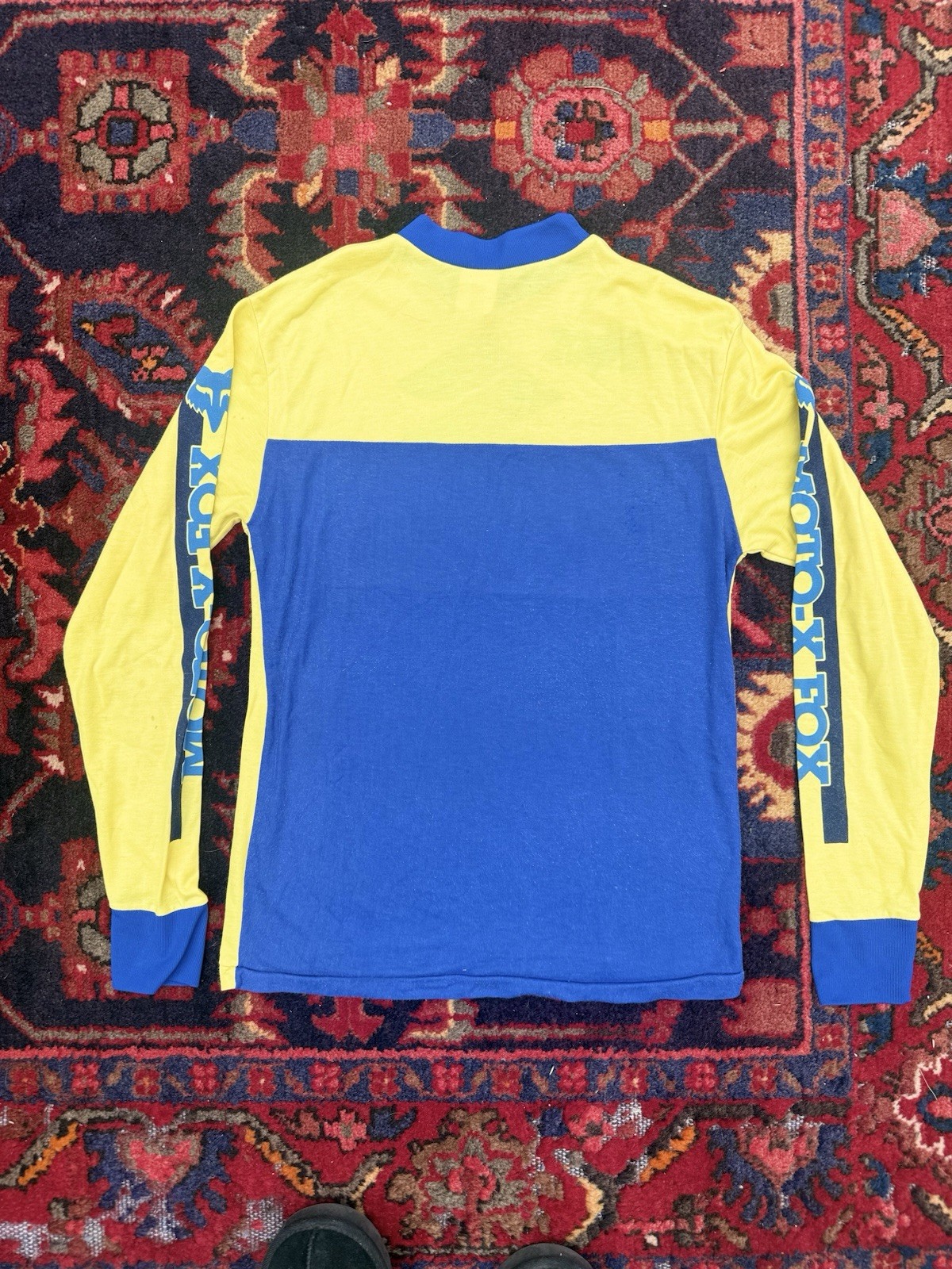 Vintage Fox Racing Suzuki Moto X Jersey Shirt Long Sleeve Motocross USA