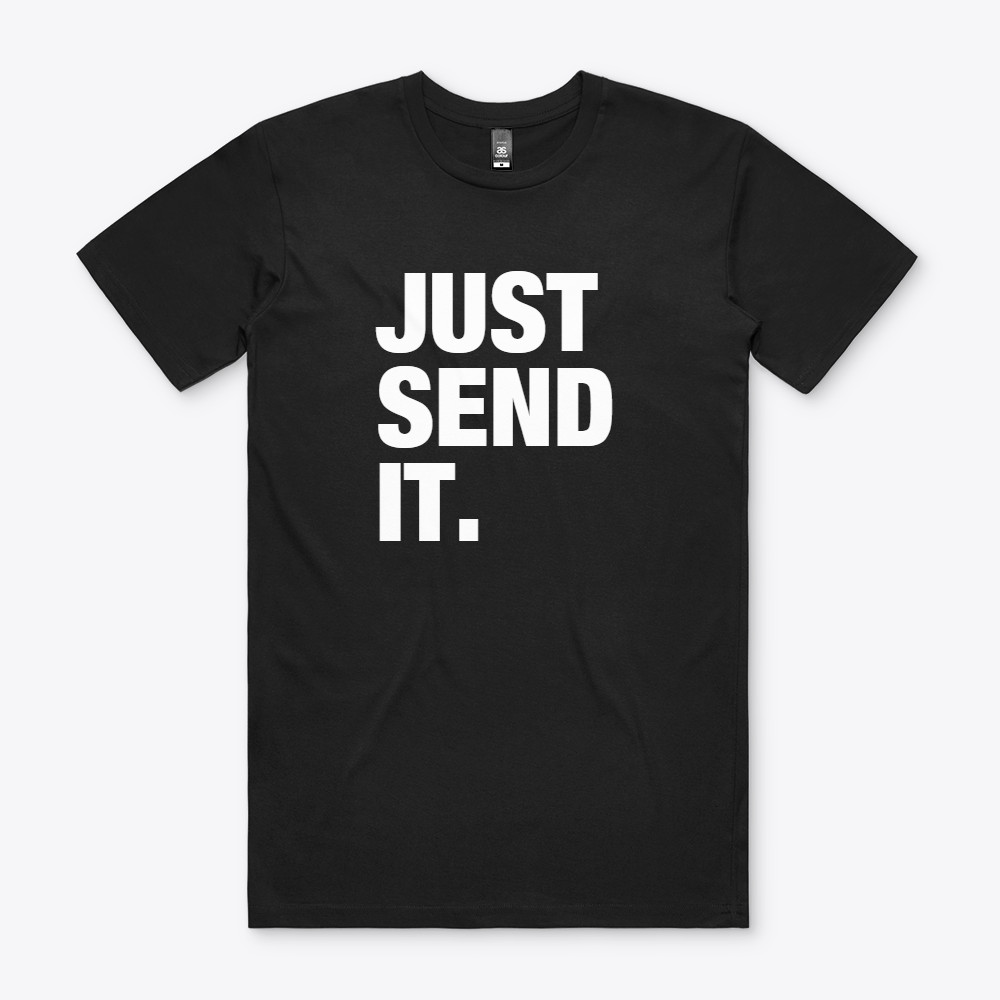 JUST SEND IT Racing Track Club Truck Tee T Shirt Gift
