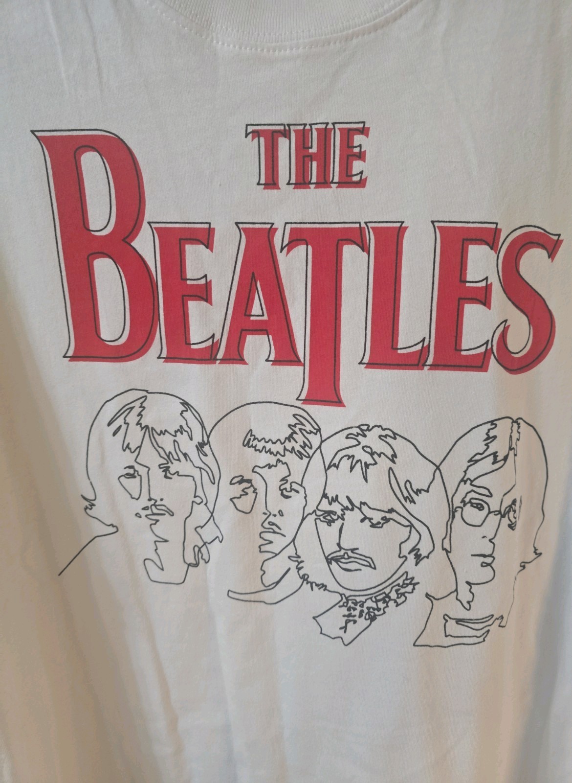 The Beatles Mens XXL White Ss T Shirt With Logo Bought In London Hard Rock Cafe