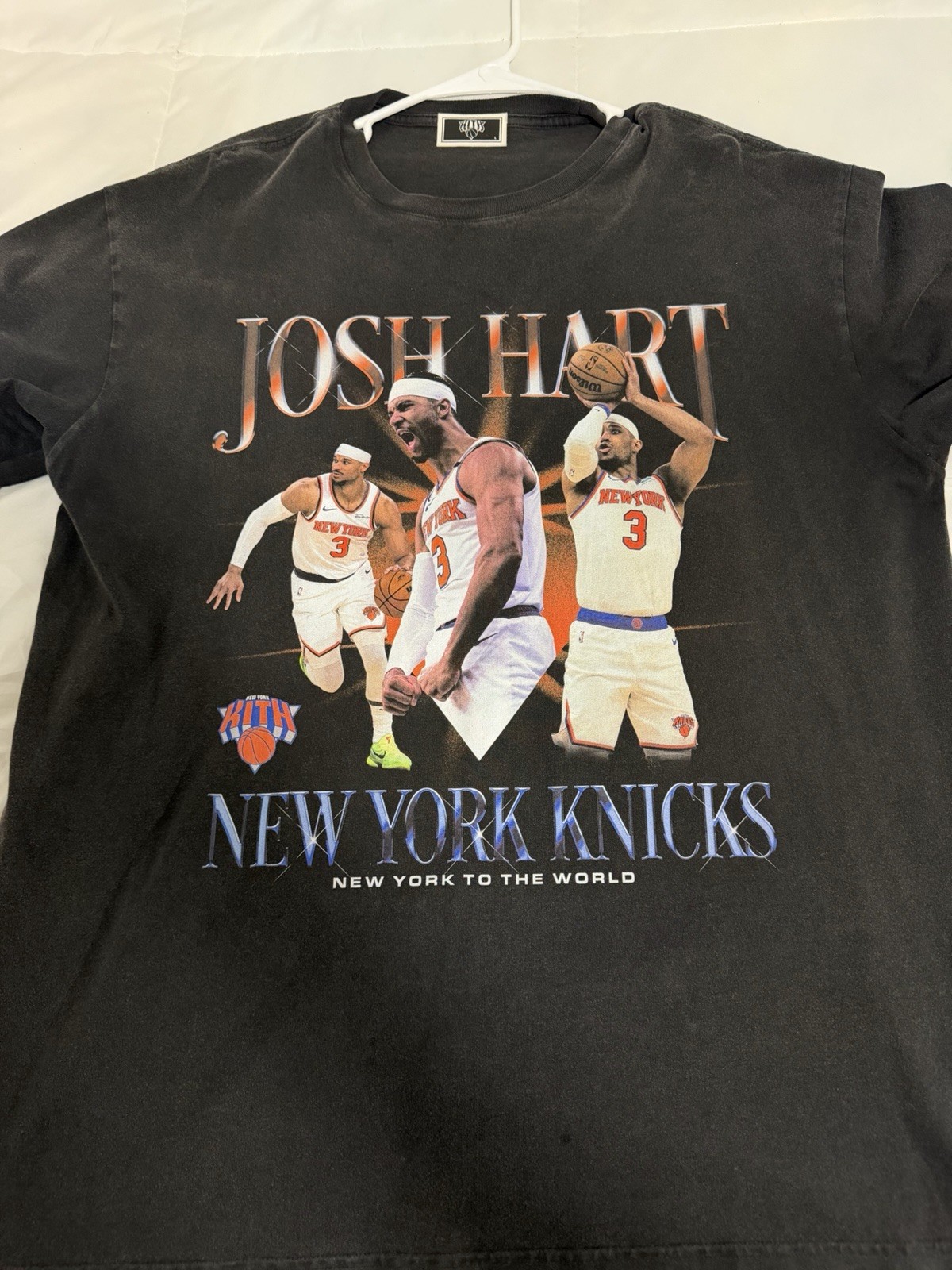 Kith Knicks Josh Hart Vintage Kith Tee Shirt Size Large