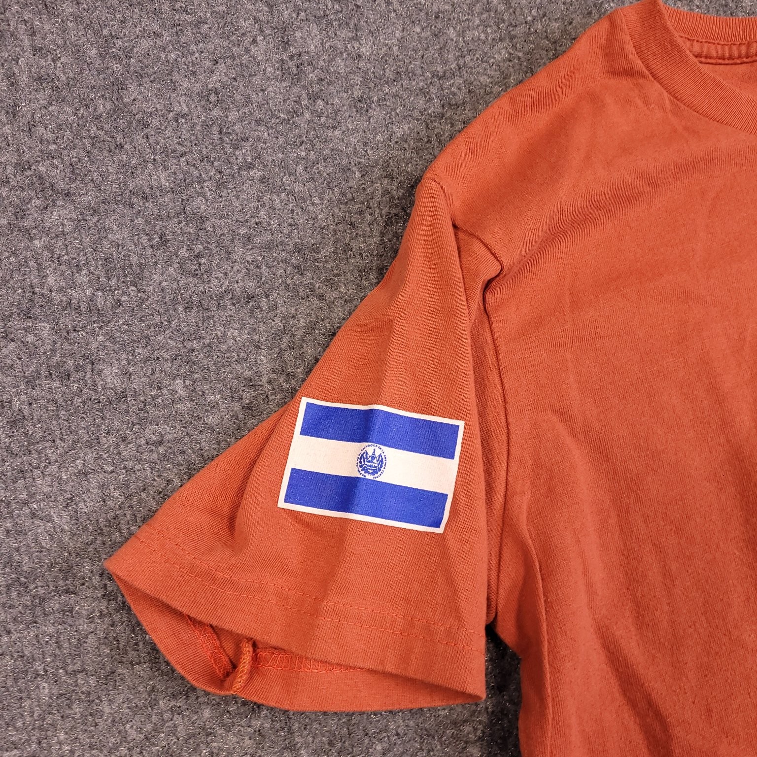 Castillo Del Rey El Salvador T Shirt Mens Medium Orange Graphic Tourist Cotton