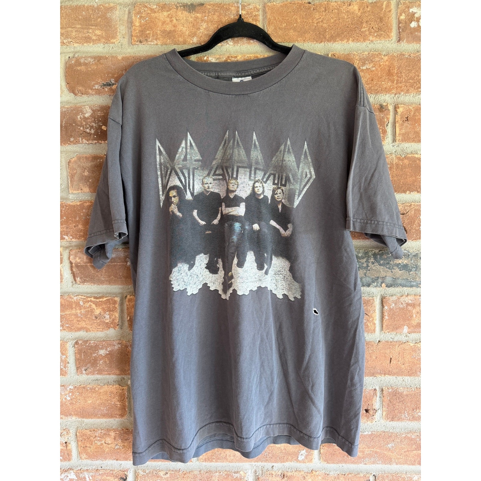 Vintage Def Leppard Tour T Shirt UK Dates Band Tee Y2K Alstyle Grunge Large