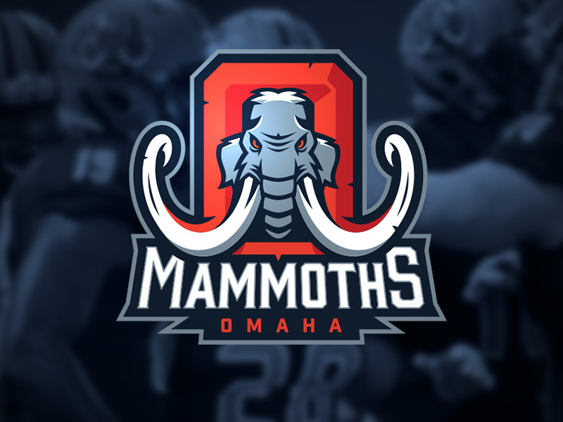 FXFL Omaha Mammoths Football Embroidered T-Shirt S-6XL, LT-4XLT NFL New