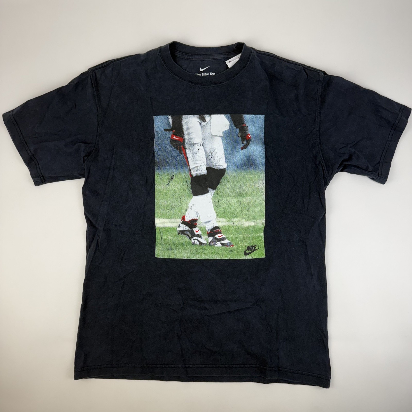 New Mens Nike Deion Max90 Football Black Short Sleeve T-Shirt Size Small NWT