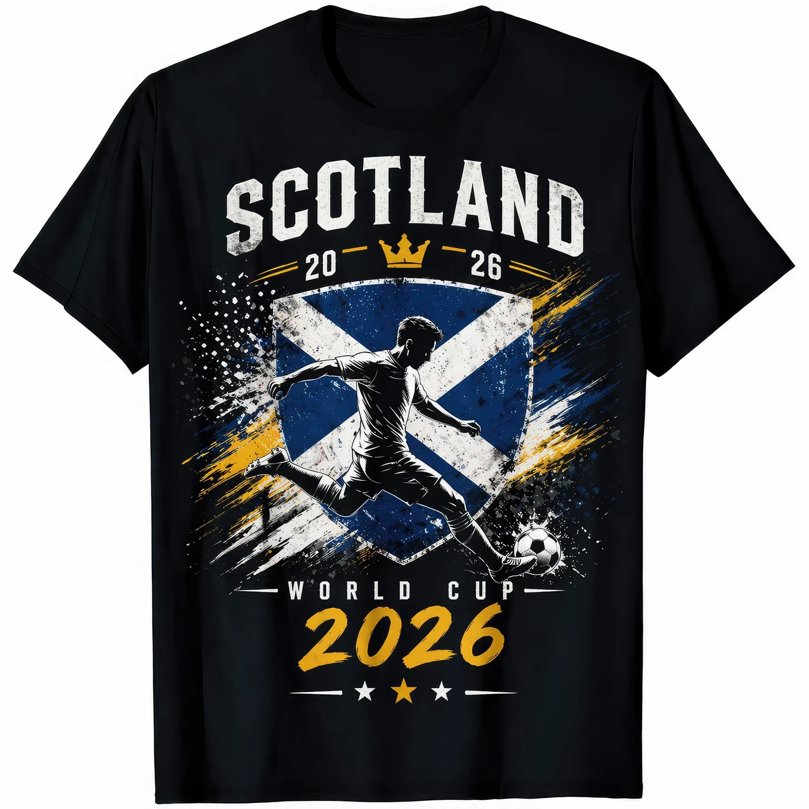Scotland World Cup 2026 Football T-Shirt Scottish Soccer Fan Gift
