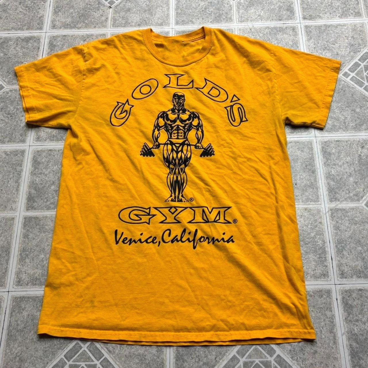 Vintage Gold’s Gym Venice T-Shirt Workout Fitness Tee S-5XL
