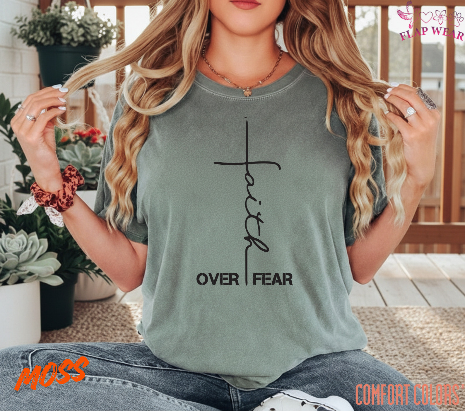 Unisex Faith Over Fear Chri T-Shirt, Men T shirt,Women T shirt Gift Religion Top